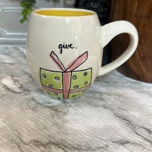 Rae Dunn Christmas Present “Give”‎ Mug